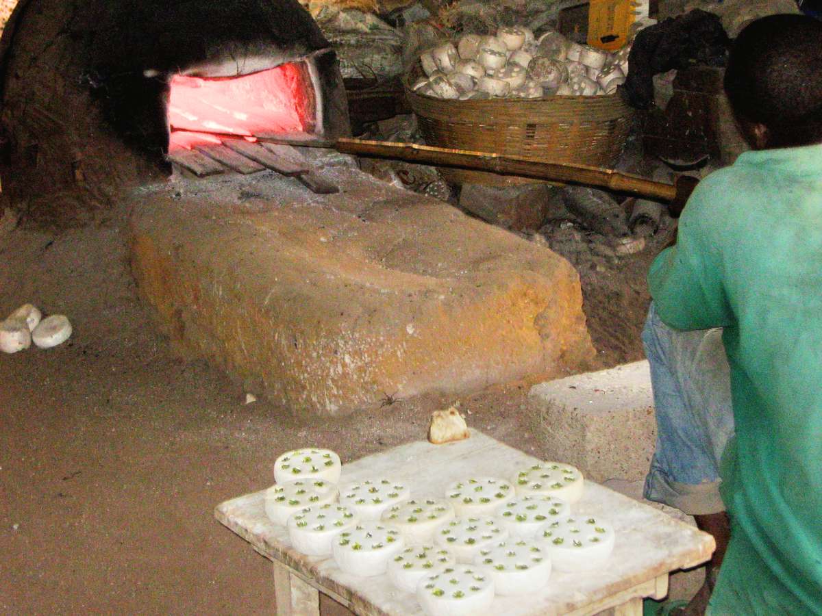 Beads baking oven in Krobo Odumase