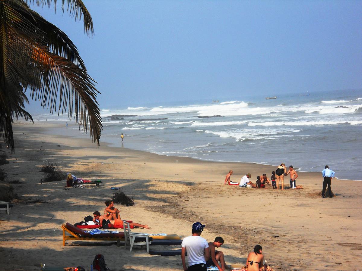 People relaxing at beach